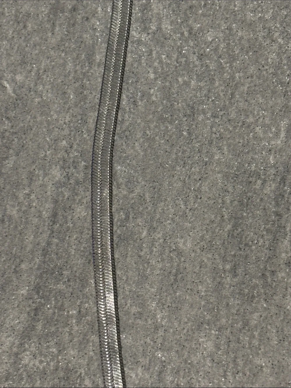 .925 Sterling Silver Herringbone Link Chain Necklace - Men 30”